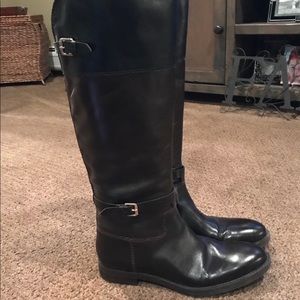 Enzo Angiolini two toned leather boots